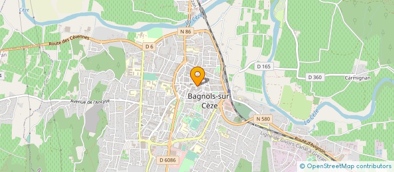 localisation de l'entreprise GARD INTERIM SARL à BAGNOLS-SUR-CEZE