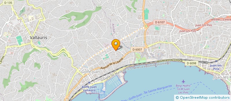 localisation de l'entreprise GARD SOFTWARE DEVELOPPEMENT à VALLAURIS