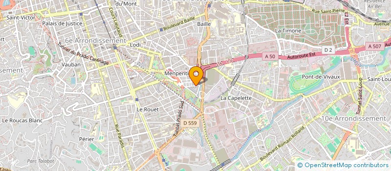 localisation de l'entreprise GARDANAISE GEST EQUIP SOC PRS AGEES à MARSEILLE