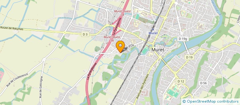 localisation de l'entreprise GARDANIMAUX  MURET