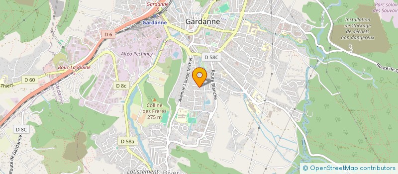 localisation de l'entreprise GARDANNE PECHE à GARDANNE