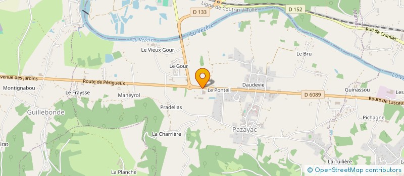 localisation de l'entreprise GARDAREIN à PAZAYAC