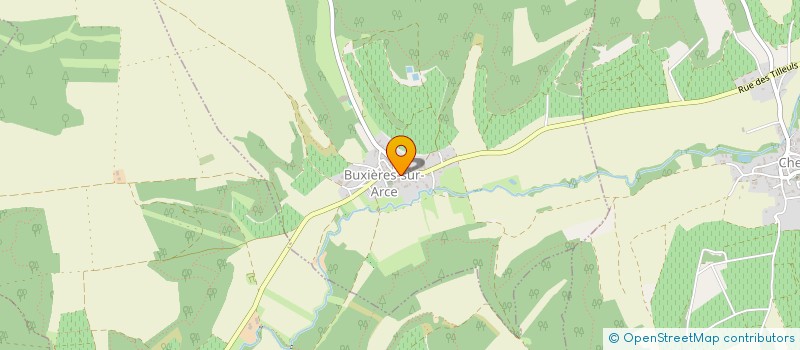 localisation de l'entreprise GARDARIN CVJ à BUXIERES-SUR-ARCE