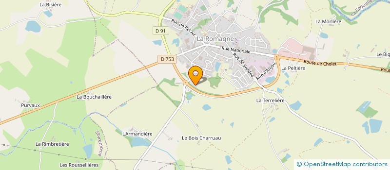 localisation de l'entreprise GARDE DIEU  LA ROMAGNE