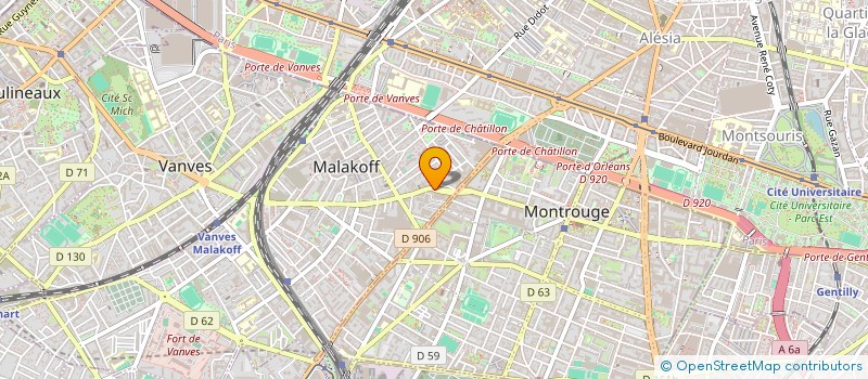 localisation de l'entreprise GARDE ITINERANTE DE NUIT SERVICES à MALAKOFF