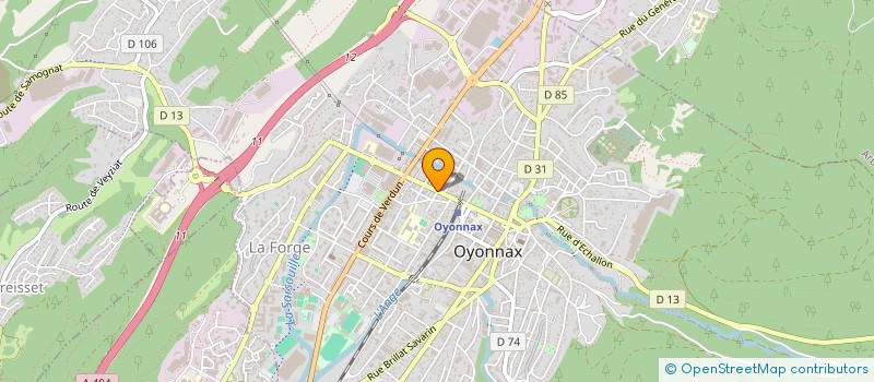 localisation de l'entreprise GARDE MEDICALE OYONNAX à OYONNAX