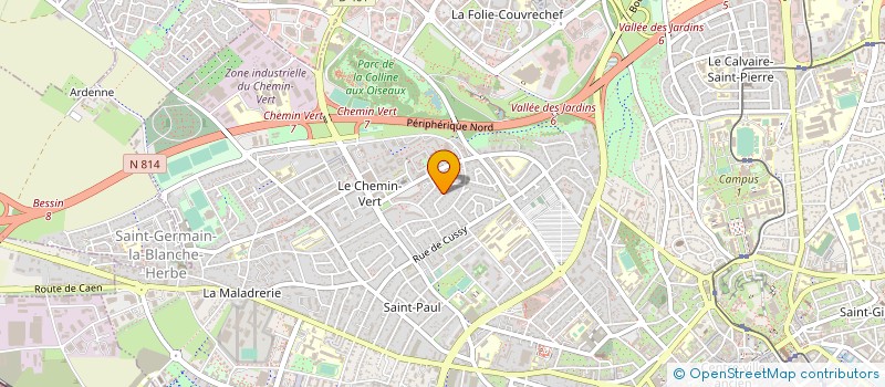 localisation de l'entreprise GARDE RESPIRATOIRE DES KINE DE CAEN à CAEN