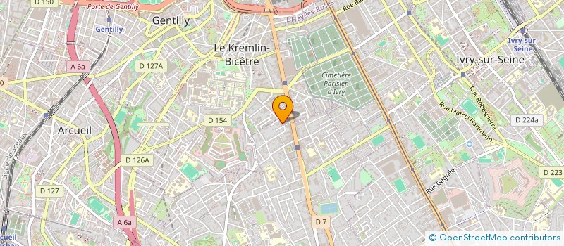 localisation de l'entreprise GARDE SECURITE PRIVEE FRANCE à GENNEVILLIERS
