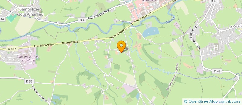 localisation de l'entreprise GARDEN  POUILLY-SOUS-CHARLIEU