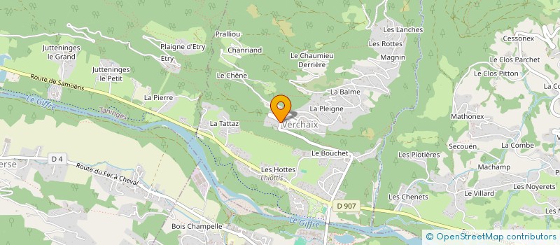 localisation de l'entreprise GARDEN AND THE KING  VERCHAIX