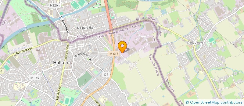 localisation de l'entreprise GARDEN CHALET BEEL SARL  HALLUIN