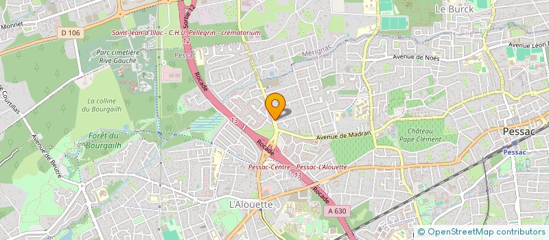 localisation de l'entreprise GARDEN CONCEPT 33 à PESSAC