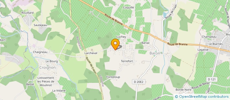 localisation de l'entreprise GARDEN CREA  BARON