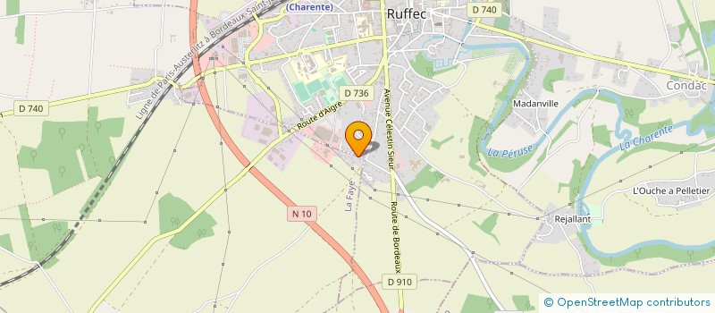 localisation de l'entreprise GARDEN DECO à RUFFEC