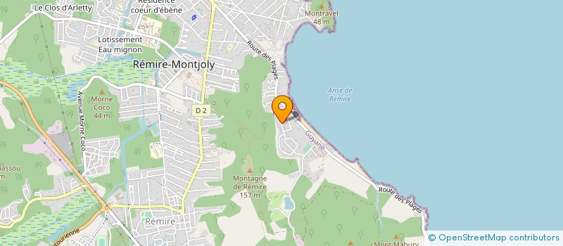 localisation de l'entreprise GARDEN K  REMIRE-MONTJOLY