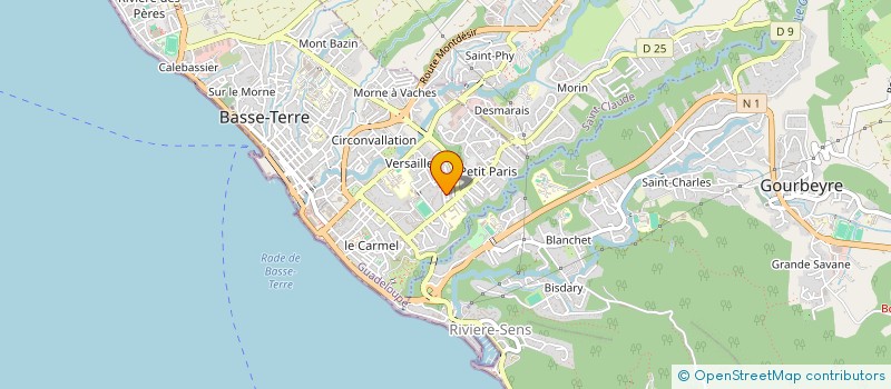 localisation de l'entreprise GARDEN NET' SERVICES SARL à BASSE-TERRE