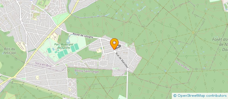 localisation de l'entreprise GARDEN OF ELEGANCE à SUCY-EN-BRIE