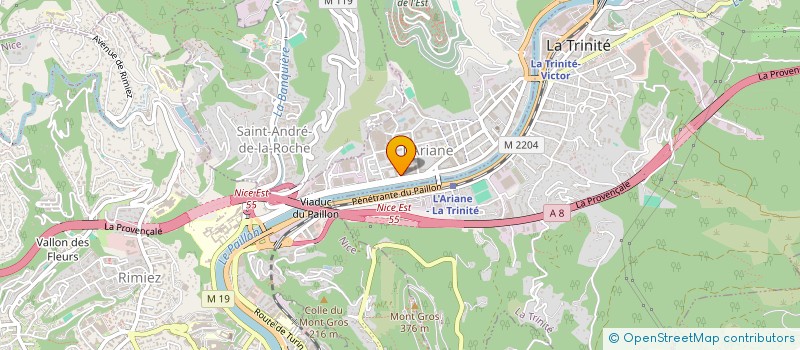 localisation de l'entreprise GARDEN PALMARA  NICE