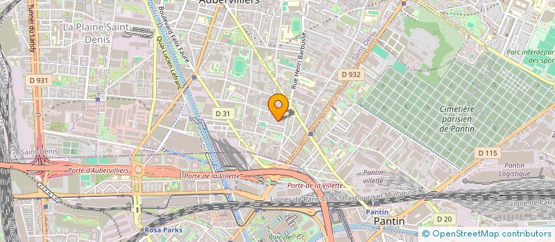 localisation de l'entreprise GARDEN PARIS  AUBERVILLIERS