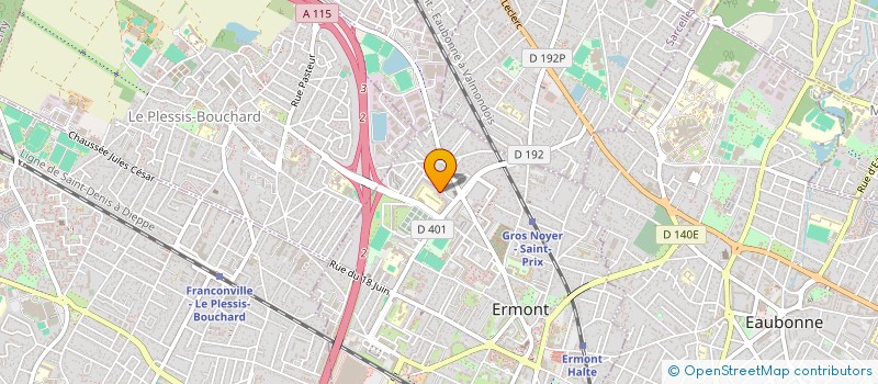 localisation de l'entreprise GARDEN PARTNER à ERMONT