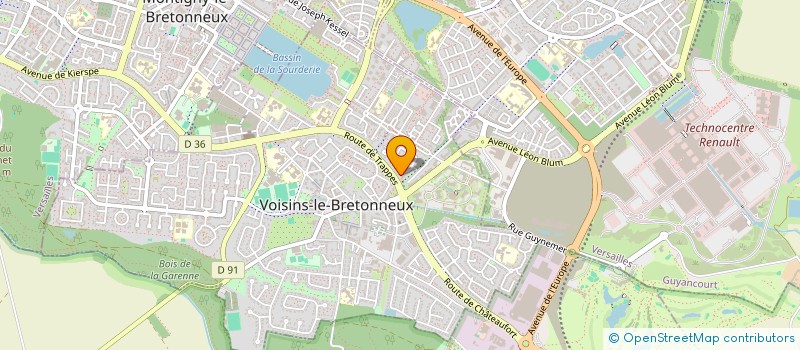 localisation de l'entreprise GARDEN WEST  VOISINS-LE-BRETONNEUX