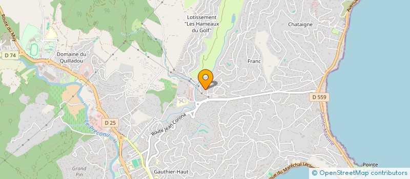 localisation de l'entreprise GARDENIA à SAINTE-MAXIME