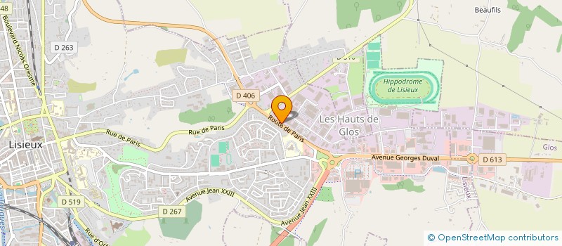 localisation de l'entreprise GARDENS HOTEL  LISIEUX