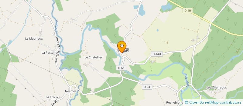 localisation de l'entreprise GARDER LE VIVANT à CHALAIS