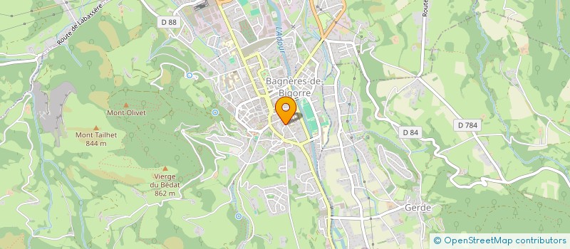 localisation de l'entreprise GARDERELEC  BAGNERES-DE-BIGORRE