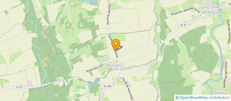 localisation de l'entreprise GARDERES OCCITANIE  MANSAN