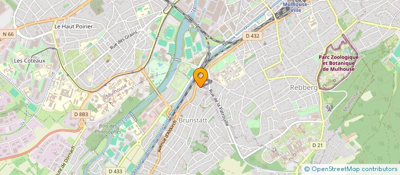 localisation de l'entreprise GARDERES RZIKI  BRUNSTATT-DIDENHEIM