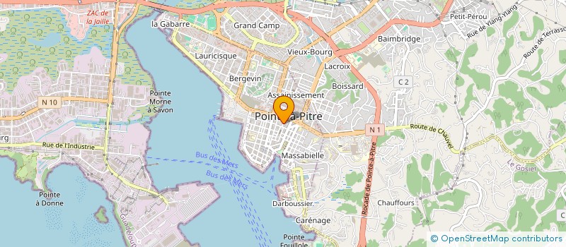 localisation de l'entreprise GARDERIE BERLINGOT à POINTE A PITRE