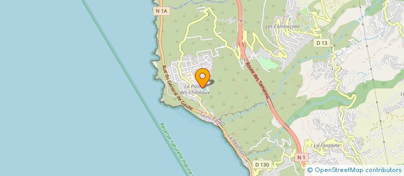 localisation de l'entreprise GARDERIE DE LA POINTE DES CHATEAUX à SAINT-LEU