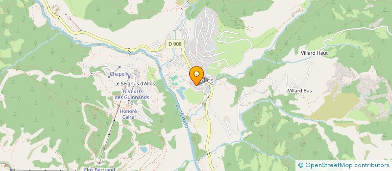 localisation de l'entreprise GARDERIE DU VAL D'ALLOS à ALLOS