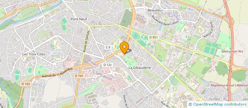 localisation de l'entreprise GARDERIE EC PRIMAIRES ST EXUPERY GALOIS à POITIERS