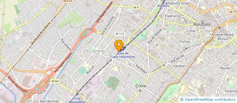 localisation de l'entreprise GARDERIE ECOLE MATERNELLE RASPAIL à CROIX