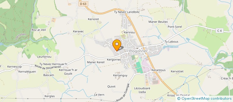 localisation de l'entreprise GARDERIE ECOLE SAINT ALBIN à PLOGONNEC