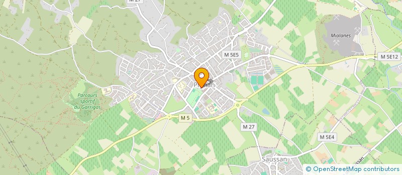 localisation de l'entreprise GARDERIE MATERNELLE LOUIS LOUBET  PIGNAN