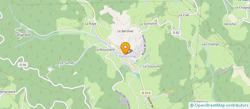 localisation de l'entreprise GARDERIE PERI SCOLA LES PETITS ECUREUILS à VALSONNE