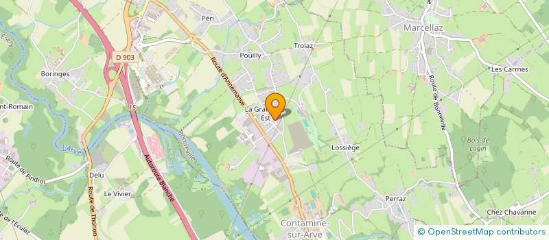 localisation de l'entreprise GARDERIE PERISCOLAIRE DU CHATEAU DE VILLY à CONTAMINE-SUR-ARVE