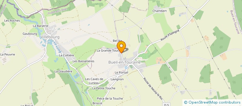 localisation de l'entreprise GARDERIE PERISCOLAIRE LA CHAUMIERE à SAINT-PATERNE-RACAN