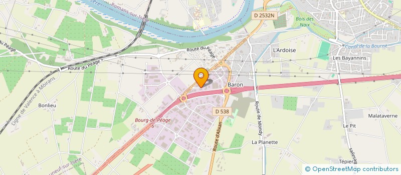 localisation de l'entreprise GARDES ALU  BOURG-DE-PEAGE