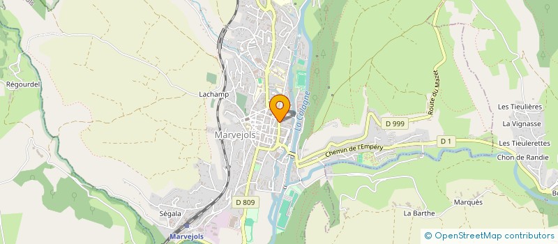 localisation de l'entreprise GARDES-BONNET  MARVEJOLS