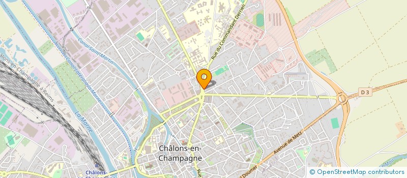 localisation de l'entreprise GARDES MALADES SERVICE à CHALONS-EN-CHAMPAGNE