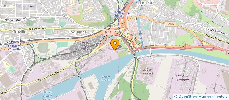 localisation de l'entreprise GARDET ET DE BEZENAC RECYCLING à LE HAVRE