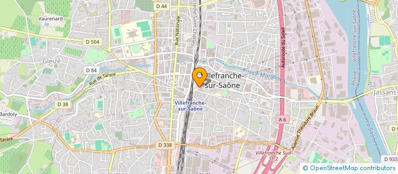 localisation de l'entreprise GARDETTE INDUSTRIE à VILLEFRANCHE-SUR-SAONE