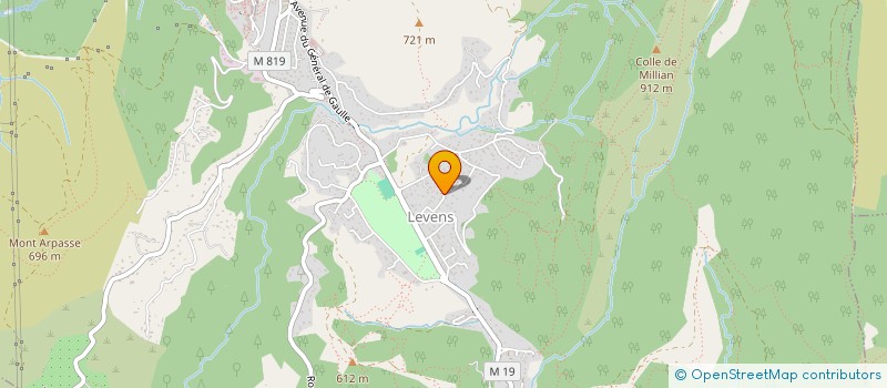 localisation de l'entreprise GARDI  LEVENS