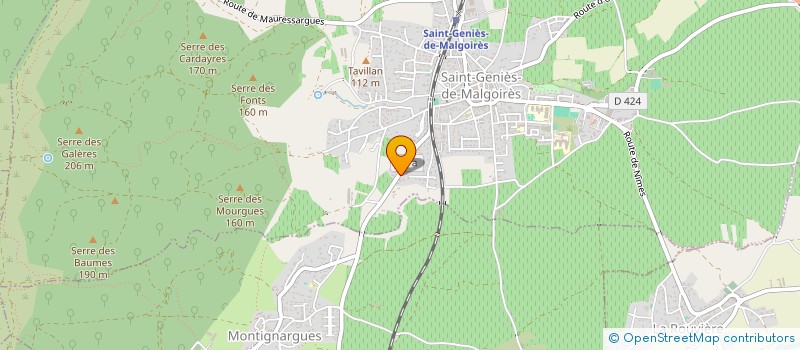 localisation de l'entreprise GARDIENNAGE DE TAVILLAN  SAINT-GENIES-DE-MALGOIRES