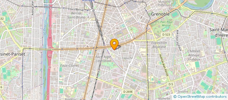 localisation de l'entreprise GARDIENNAGE PROTECTION SECURITE  GRENOBLE