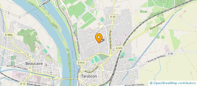 localisation de l'entreprise GARDIENNAGE PROTECTION SECURITE INTERVENTION  TARASCON